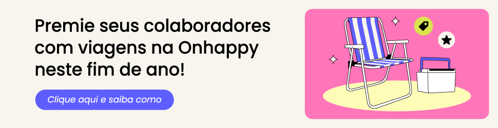 Ofereça Memórias com Onhappy Prêmio de verdade é o que fica na memória: distribua vouchers de viagens para seus colaboradores na premiação de fim de ano