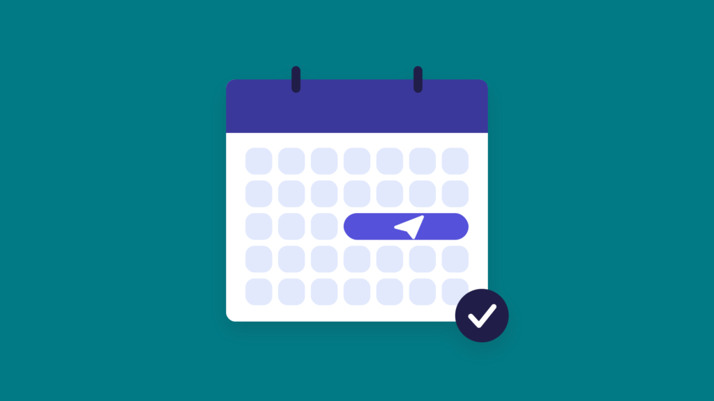 Calendário branco com uma sequência de dias de folga destacada por um avião de papel, sobre fundo verde-água sobre feriados 2027